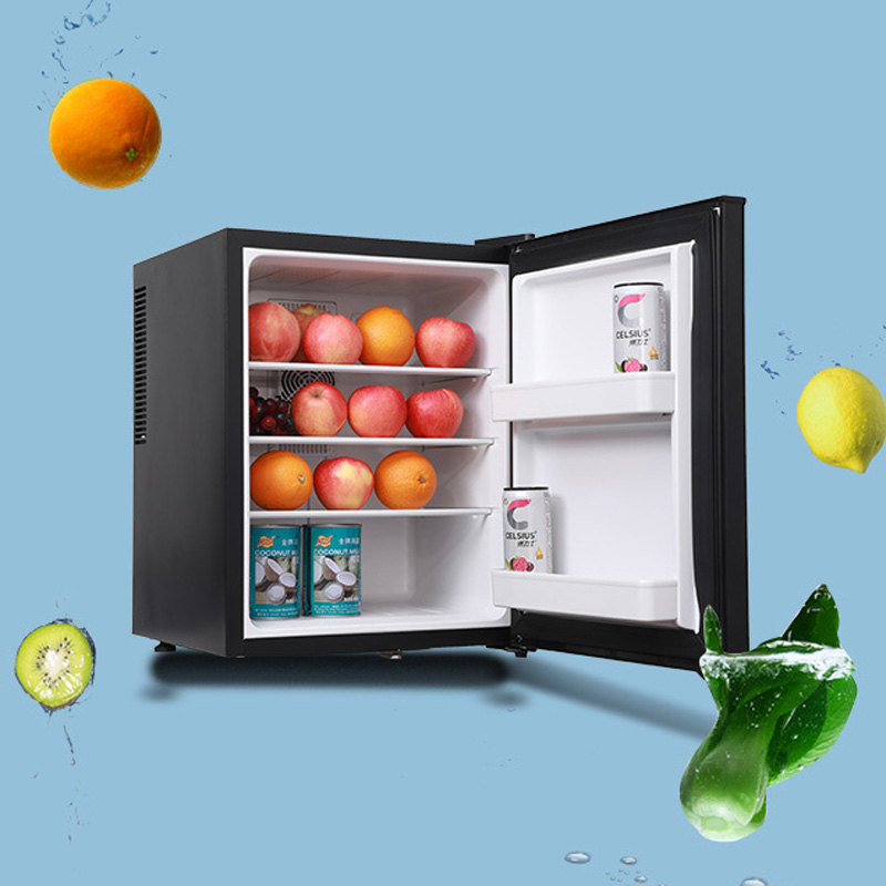 Wine Beer Fridge Small - ミニ冷蔵庫クーラー 40L 冷蔵庫ガラスドアビールソーダまたはワイン用 - 小型ドリンクディスペンサーマシン 0.3kWh/24H