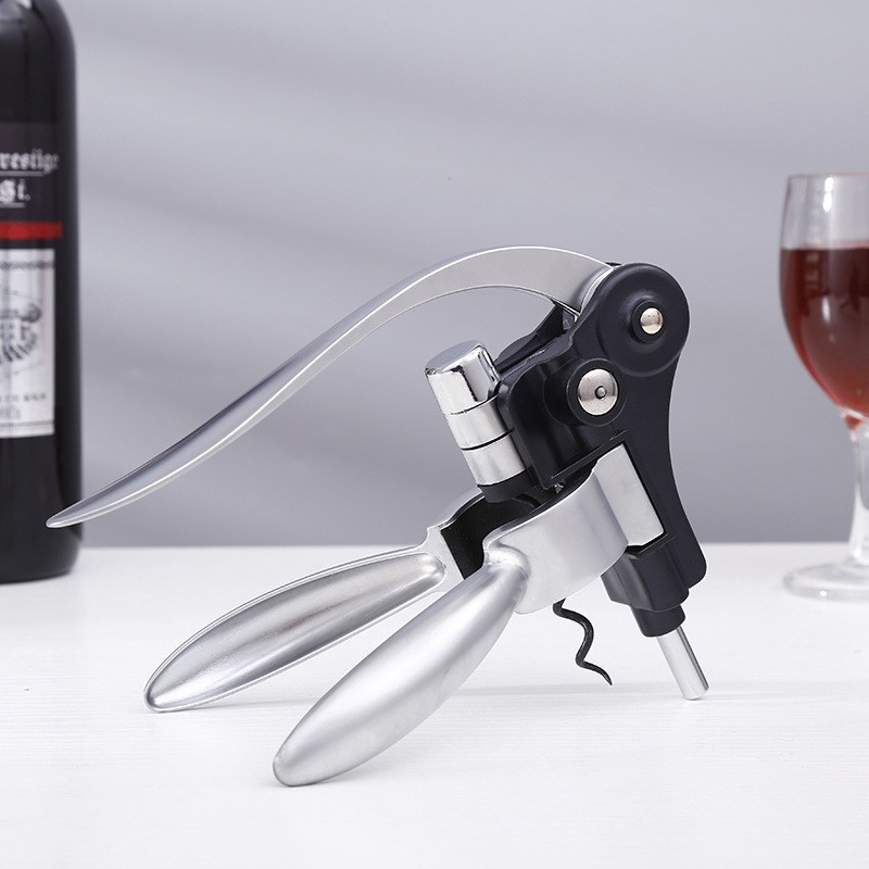 Cork Screw Lever - 耐久性のある手動式ウサギ型ワインボトルオープナー、レバーコルクスクリュー、簡単操作のワインオープナー、家庭、屋外、バー、パーティー、キッチン、日常使用に最適
