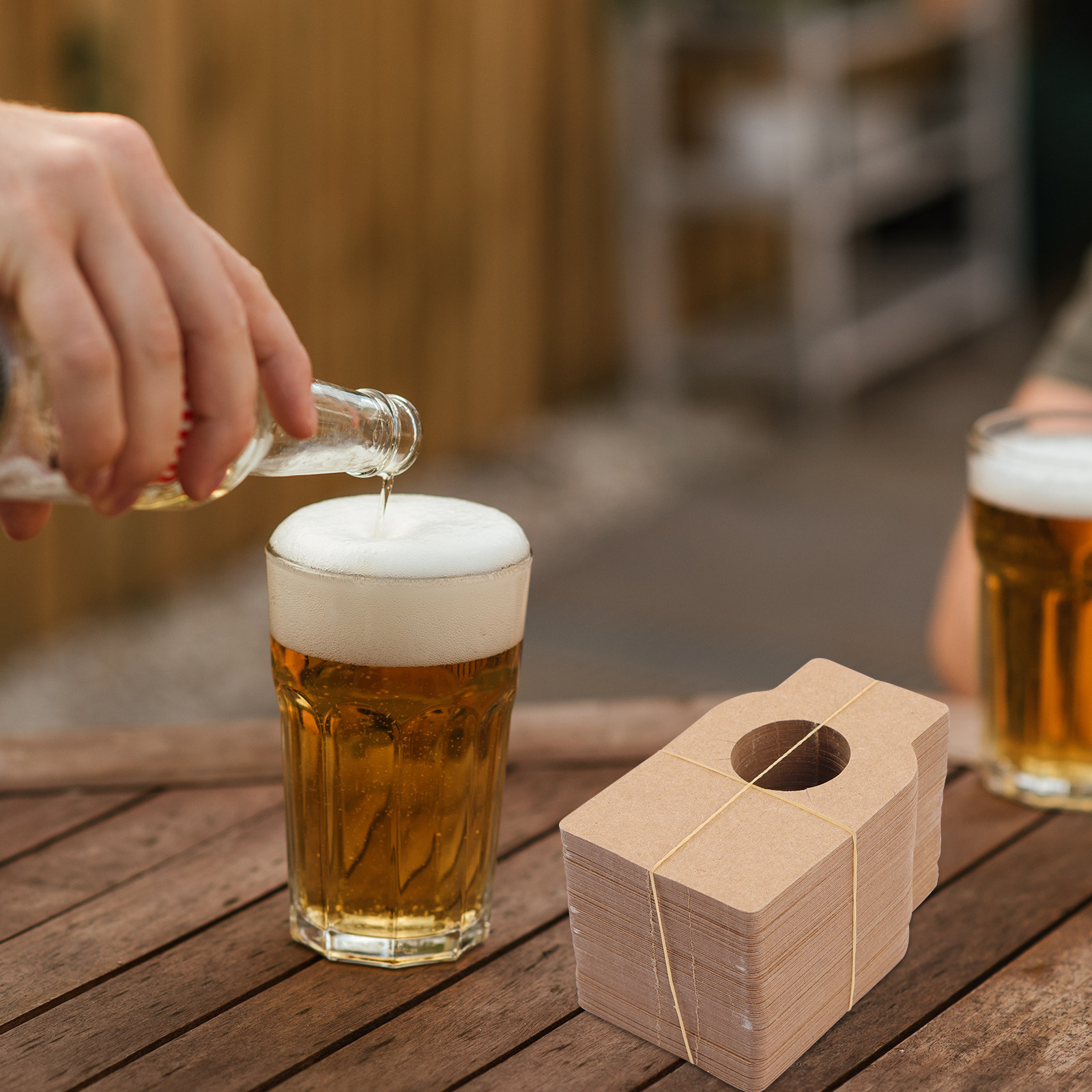Wine With Beer Name - 100枚入りクラフトワインボトルタグ、ビール、ワイン、ソーダボトルの国名表示用、セラーラック用