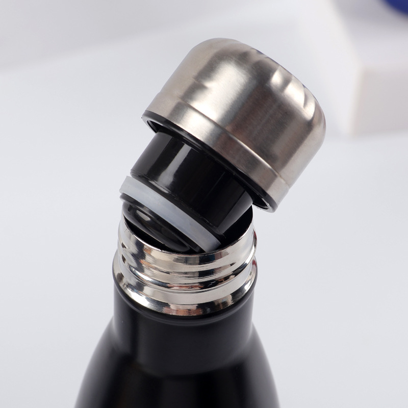 カスタムロゴ入り500ml二重壁ステンレス鋼製ワイン/水/ビ - Wine Beer Logo のレビューと価格