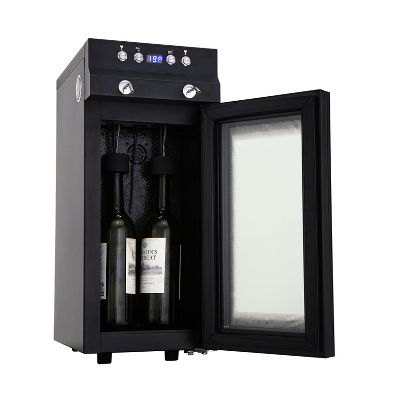 高級2本用自動バーワインクーラー冷蔵庫赤ワインディスペンサー - Wine & Beer Unlimited Spirits Photos のレビューと価格