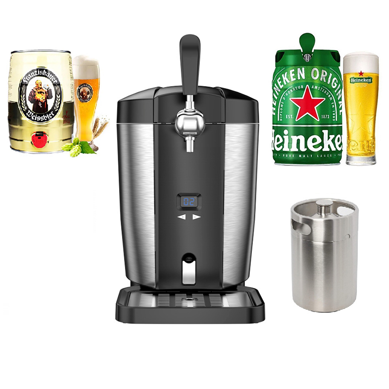 5Lケグビールディスペンサー、ポータブル冷蔵ビールディスペン - Wine Beer Distillation のレビューと価格