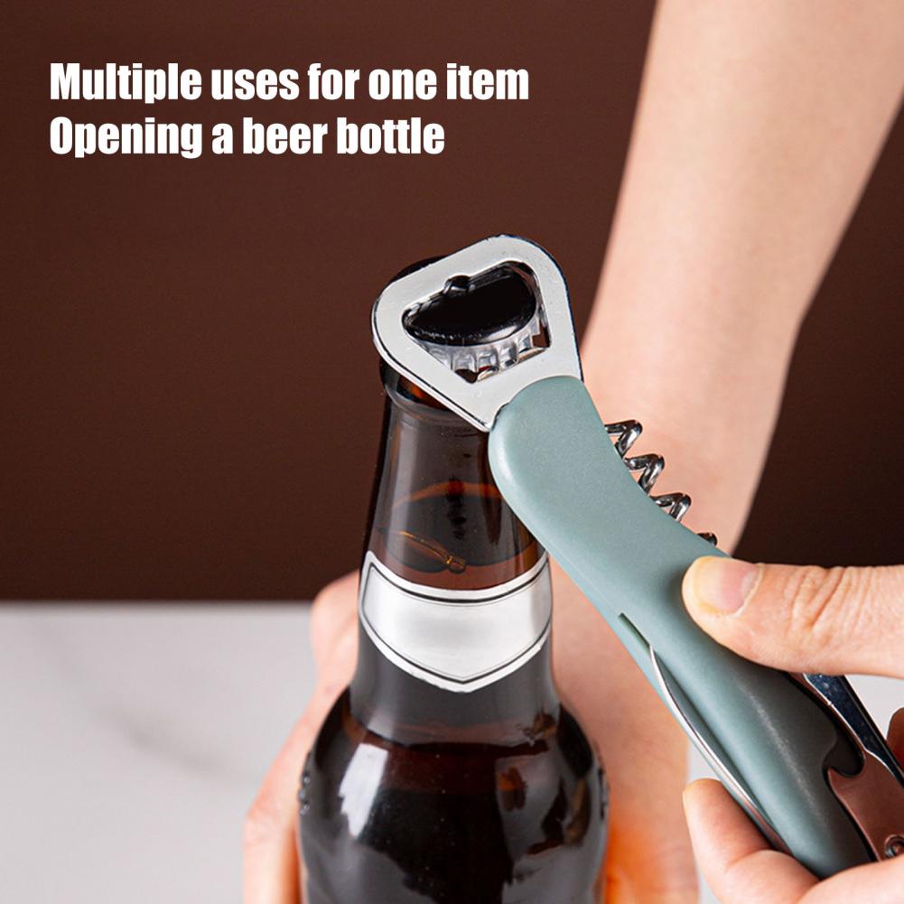 3 in 1ワインオープナー、ビールキャップリフター、フォイ - Cork Screw Lever のレビューと価格