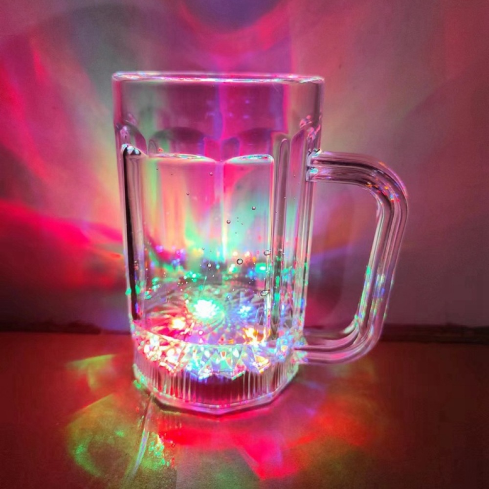 誘導発光ビールマグ アクリル製フラッシュLEDカップ ナイト - Beer Wine Up のレビューと価格