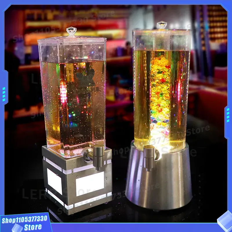 3L LEDライトアップビールディスペンサーバレル（タップ付 - Beer Wine Up のレビューと価格