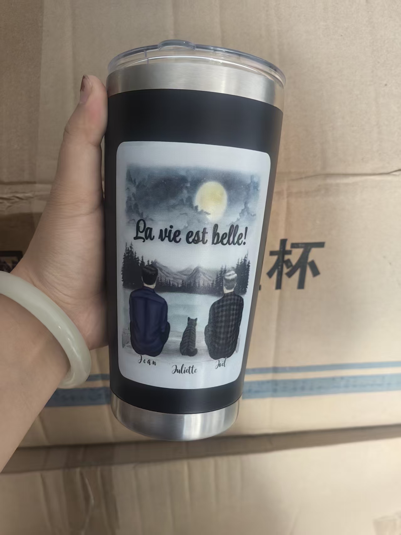 ロゴ入り20オンスワインサーマルビールマグクールコールドアイ - Wine Beer Logo のレビューと価格