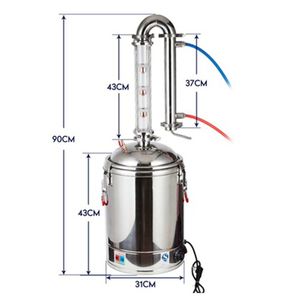 22L電気蒸留器 アルコール製造装置 ブランデー蒸留機 ワイ - Wine Beer Distillation のレビューと価格