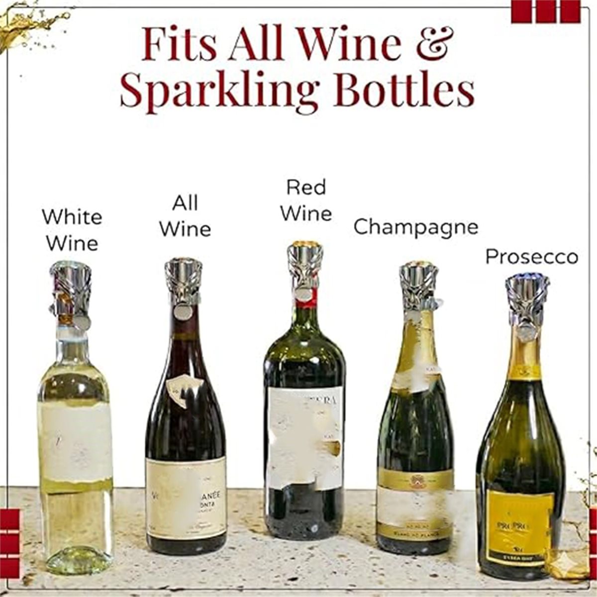 (A02R) ワインストッパー＆シャンパンストッパー 2個セ - Wine & Beer Unlimited Spirits Photos のレビューと価格
