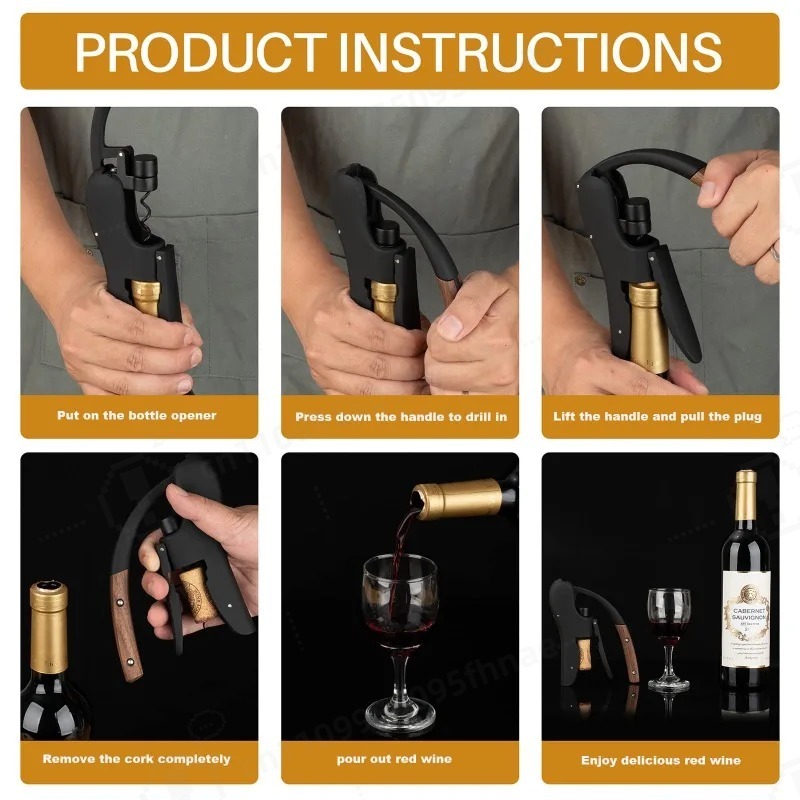 ボトルオープナー ワインツール フォイルカッター バーレバー - Cork Screw Lever のレビューと価格