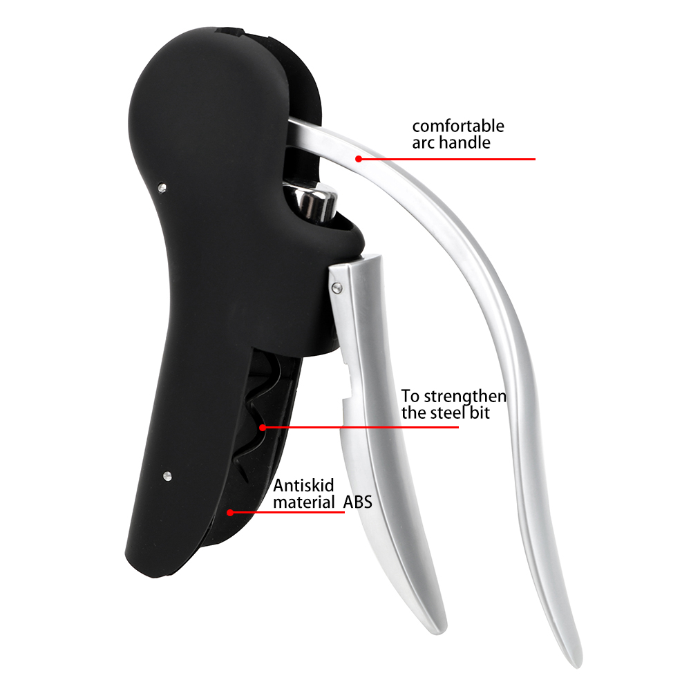 栓抜き ワインツールセット コルクドリルリフターキット バー - Cork Screw Lever のレビューと価格