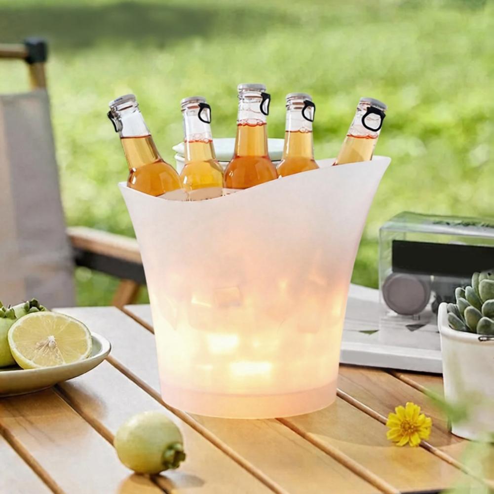 新しい防水プラスチック製LEDアイスバケツ、シャンパン・ビー - Beer Wine Up のレビューと価格
