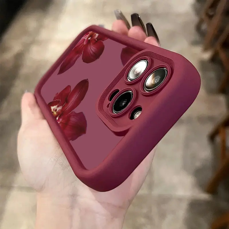 ワインレッドの蘭の花柄のiPhoneケース iPhone 1 - Wine & Beer Unlimited Spirits Photos のレビューと価格