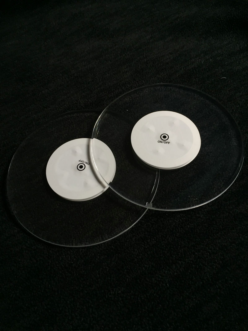 防水 LED コースター超薄型ボトルカップマット照明アップラ - Beer Wine Up のレビューと価格